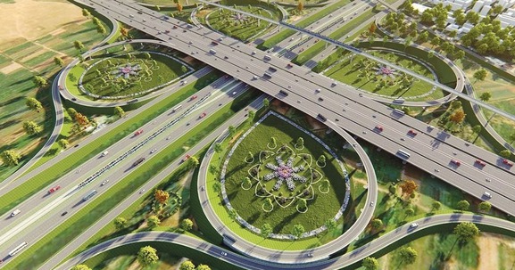 Đoạn tuyến cao tốc hơn 56.000 tỷ nằm trên tuyến vành đai lớn của miền Bắc đạt dấu mốc quan trọng