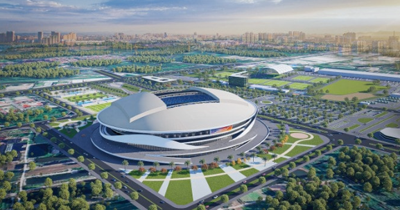 Thi công xuyên Tết sân vận động 60.000 chỗ ngồi áp dụng công nghệ lần đầu tiên có tại Việt Nam