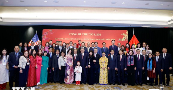 Tổng Bí thư Tô Lâm gặp gỡ bà con cộng đồng người Việt Nam tại Hoa Kỳ