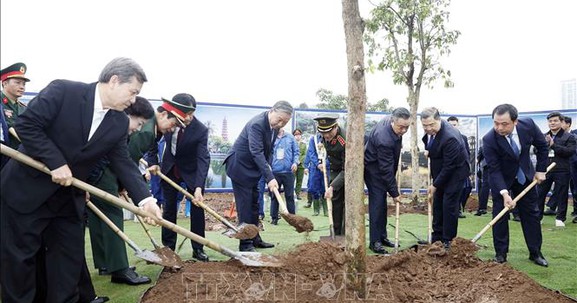 Tổng Bí thư Tô Lâm dự Lễ phát động 'Tết trồng cây đời đời nhớ ơn Bác Hồ' tại Hà Nội