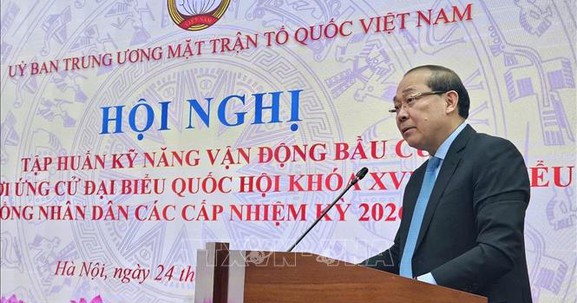 Tập huấn kỹ năng vận động bầu cử cho người ứng cử