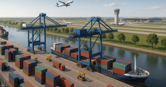 TP tương lai của Việt Nam sắp có cảng thủy nội địa 80ha sát sườn sân bay lớn nhất miền Bắc