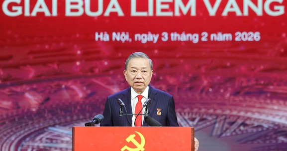 Toàn văn bài phát biểu của Tổng Bí thư Tô Lâm tại Lễ tuyên dương Bí thư Chi bộ xuất sắc và trao Giải Búa liềm Vàng lần thứ X