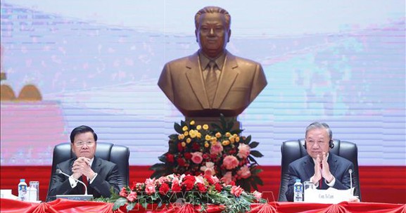 Tổng Bí thư Tô Lâm thông báo kết quả Đại hội đại biểu toàn quốc lần thứ XIV của Đảng Cộng sản Việt Nam tại Lào