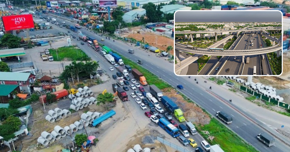 Cầu vượt sở hữu nút giao 2.000 tỷ lớn và phức tạp nhất Vành đai 3 TP. HCM thử nghiệm phân luồng