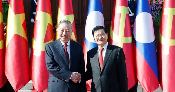 Tổng Bí thư Tô Lâm kết thúc tốt đẹp chuyến thăm cấp Nhà nước tới Lào