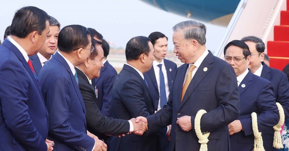 Tổng Bí thư Tô Lâm bắt đầu chuyến thăm cấp Nhà nước tới Vương quốc Campuchia
