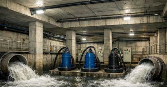 Hầm chống ngập đầu tiên Hà Nội, sức chứa 2.000m3 nước, nằm dưới sân của một trường học