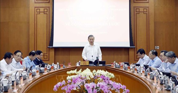 Thông báo Kết luận của Tổng Bí thư tại Phiên họp chuyên đề về công nghệ chiến lược