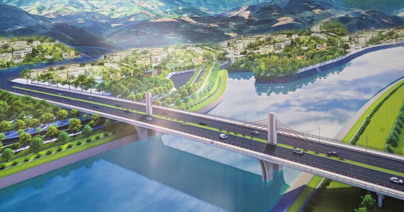 Sắp thông xe cầu dây văng 1.500 tỷ nối thẳng Việt Nam - Trung Quốc