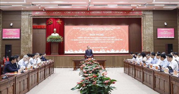 Tổng Bí thư: BTV Thành ủy Hà Nội cần tiếp tục phát huy cao độ tinh thần làm việc quyết liệt