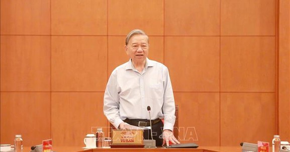 Tổng Bí thư Tô Lâm làm việc với Văn phòng Trung ương Đảng