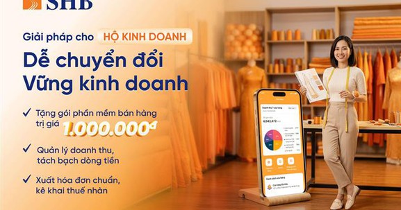 SHB triển khai chương trình “Dễ chuyển đổi - Vững kinh doanh”, đồng hành cùng hộ kinh doanh số hóa