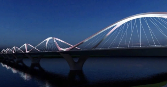 Chỉ 1 năm nữa, siêu cầu 16.000 tỷ mang tên danh tướng huyền thoại bắc qua dòng sông biểu tượng của Thủ đô chính thức hoàn thành