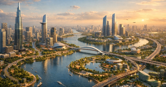 TP giàu nhất Việt Nam được định hướng trở thành siêu đô thị đa trung tâm