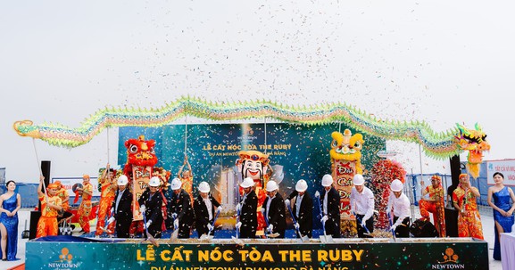 Newtown Diamond cất nóc tòa The Ruby, nâng tầm giá trị độc bản dự án ven biển Đà Nẵng