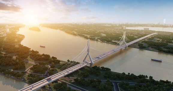 Siêu cầu gần 20.000 tỷ bắc qua dòng sông biểu tượng có bóng dáng Vingroup điều chỉnh phương pháp thi công, chạy đua về đích dịp 2/9
