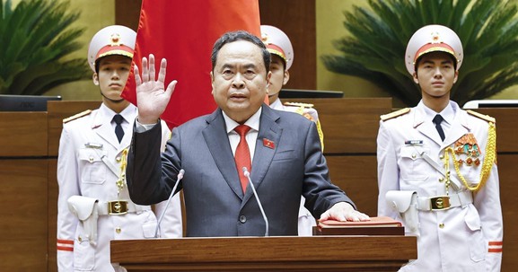 Chủ tịch Quốc hội Trần Thanh Mẫn tuyên thệ và phát biểu nhậm chức