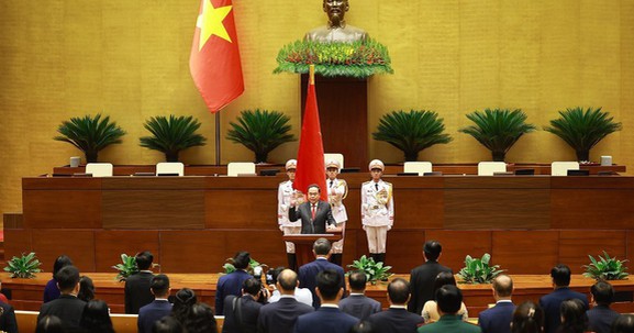 Thông qua Nghị quyết bầu ông Trần Thanh Mẫn làm Chủ tịch Quốc hội khóa XVI