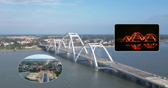 Cây cầu nghìn tỷ tại tỉnh hẹp nhất Việt Nam đã sáng đèn nhưng vẫn chưa thông xe