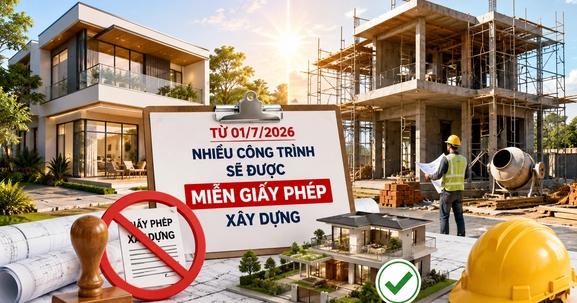 Chỉ 2 tháng nữa, loạt công trình này sẽ được miễn giấy phép xây dựng