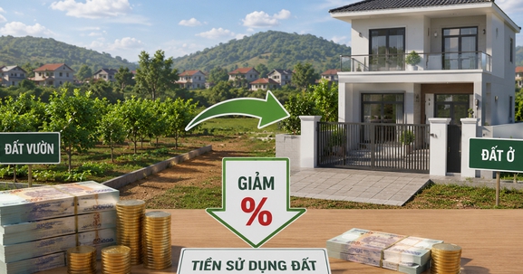 3 trường hợp sẽ được giảm tiền sử dụng đất khi chuyển từ đất vườn sang đất ở, điều kiện thế nào, chi tiết ra sao?