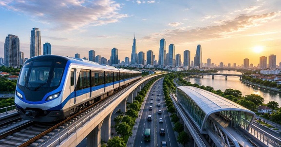 Tuyến metro dài 43km đi qua 22 xã, phường tại TP. HCM có diễn biến mới