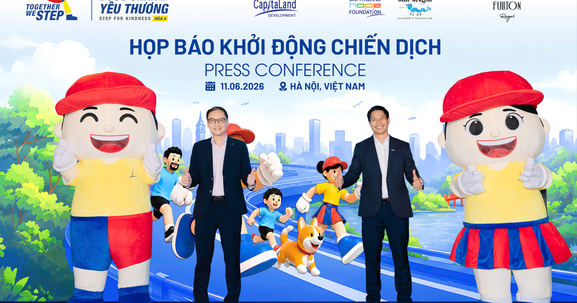 Khởi động chiến dịch "Bước chân gắn kết yêu thương" mở khóa gói tài trợ 98.000 đô la Mỹ đồng hành cùng trẻ em yếu thế