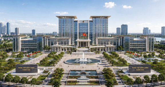 Bắt đầu triển khai xây dựng trung tâm hành chính mới tại thành phố rộng nhất cả nước
