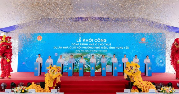 Vingroup khởi công công trình nhà ở cho thuê tại dự án nhà ở xã hội phường Phố Hiến, Hưng Yên