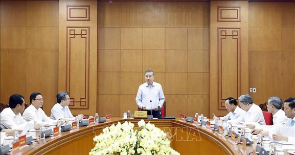 Tổng Bí thư, Chủ tịch nước Tô Lâm: Tạo nền căn bản để chuyển từ ứng phó thiên tai sang quản trị rủi ro thiên tai