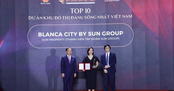 Blanca City khẳng định chất lượng với danh hiệu "Top 10 dự án khu đô thị đáng sống nhất Việt Nam"