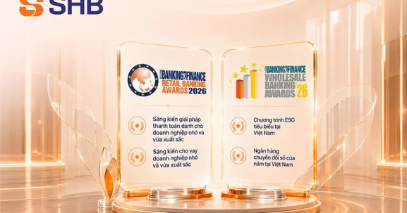 SHB nhận 4 giải thưởng lớn tại Asian Banking & Finance Awards 2026