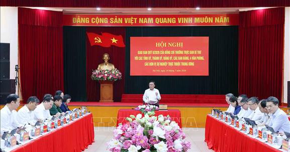 Thường trực Ban Bí thư Trần Cẩm Tú chủ trì Hội nghị giao ban quý II/2026