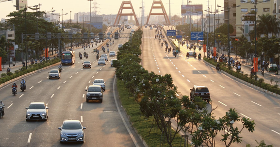 Tuyến đường 12 làn xe đẹp nhất nội đô thành phố giàu nhất Việt Nam sắp được mở rộng