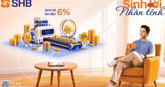SHB SAHA ra mắt tính năng "Sinh lời nhàn tênh": Tự động sinh lời tới 6%/năm