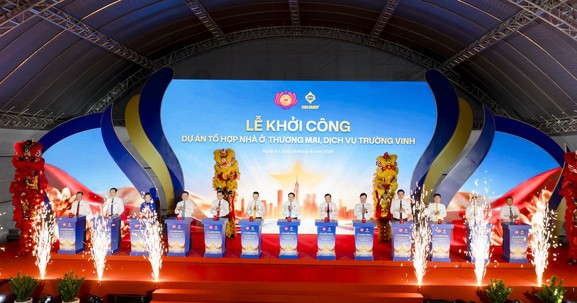 Khởi công tổ hợp nhà ở, thương mại dịch vụ gần 9.000 tỷ đồng do Sun Group đầu tư tại trung tâm Nghệ An