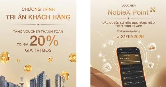 Khách hàng thân thiết của Sunshine Group bất ngờ được tặng voucher NobleX Point: Dùng thanh toán tối đa 20% khi mua thêm nhà