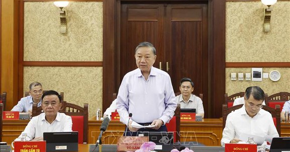 Thông báo Kết luận của Tổng Bí thư, Chủ tịch nước Tô Lâm tại Phiên họp BCĐ Trung ương thực hiện Nghị quyết 57