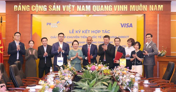 PVcomBank và Visa ký kết hợp tác triển khai giải pháp chuyển tiền qua Visa Direct