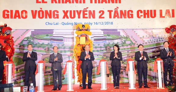 Quảng Nam công bố quyết định điều chỉnh quy hoach Khu kinh tế mở Chu Lai và khánh thành nút giao vòng xuyến 2 tầng 600 tỷ đồng