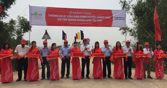Khánh thành 7 cầu dân sinh mới tại huyện Hồng Ngự tỉnh Đồng Tháp