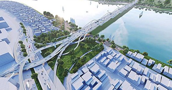 Hà Nội phê duyệt kết quả thi tuyển phương án kiến trúc cầu Trần Hưng Đạo