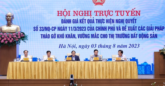 Thủ tướng chủ trì Hội nghị đánh giá kết quả thực hiện Nghị quyết 33/NQ-CP, tháo gỡ khó khăn cho thị trường bất động sản