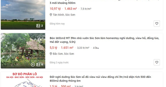 Xuất hiện tình trạng bán tháo homestay tại Sóc Sơn?