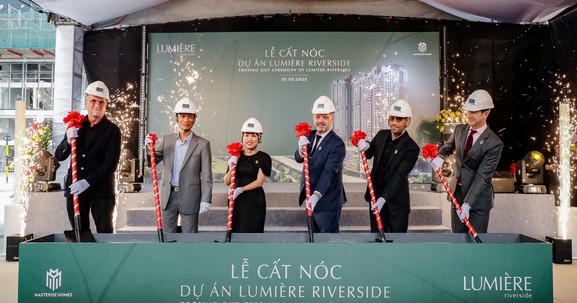Masterise Homes chính thức cất nóc dự án LUMIÈRE riverside