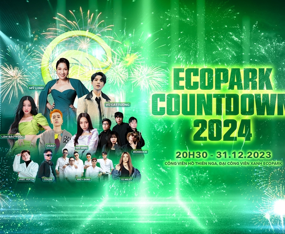 Cháy hết mình với đại tiệc âm thanh, ánh sáng và pháo hoa tại Ecopark Countdown 2024