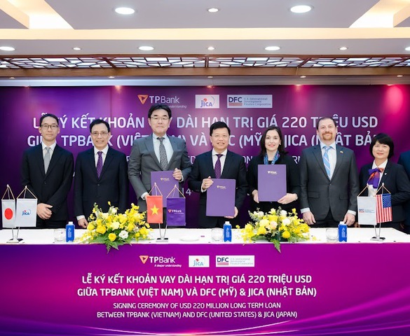 TPBank nhận khoản vay 220 triệu USD từ DFC và JICA