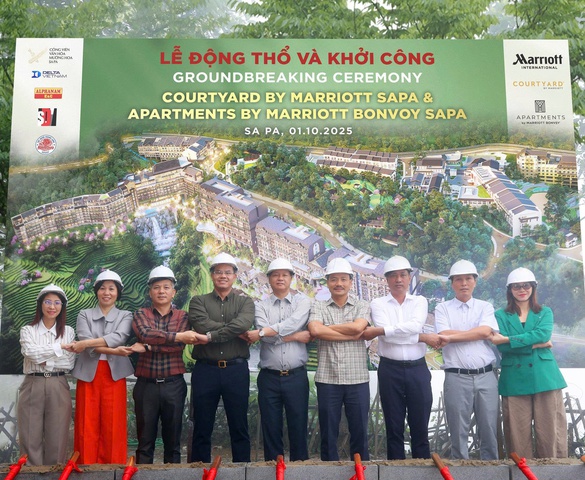 Tập đoàn Alphanam tổ chức lễ động thổ và khởi công Khách sạn Courtyard by Marriott Sapa & Khu căn hộ Apartments by Marriott Bonvoy