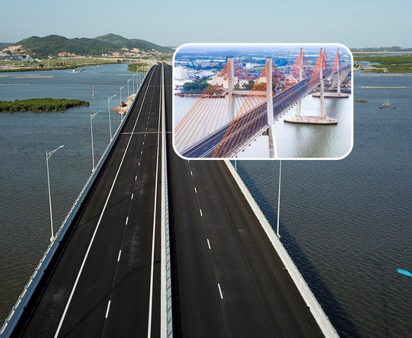 Cây cầu dây văng lọt TOP nhiều nhịp nhất thế giới tại Việt Nam: Dây cáp nặng 800 tấn, nằm trên tuyến cao tốc đắt đỏ nhất cả nước